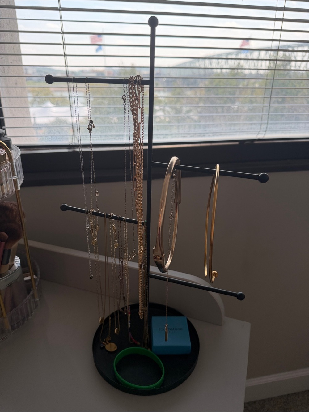 Target Black Jewelry Stand with Multi-Arm Necklace & Bracelet Holder